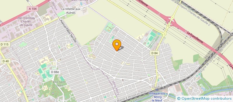 localisation de l'entreprise YB LUXURY  MITRY-MORY