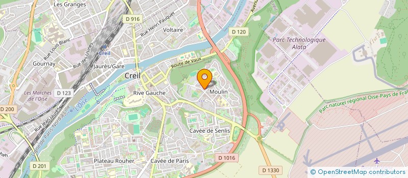 localisation de l'entreprise YB SERVICE  CREIL