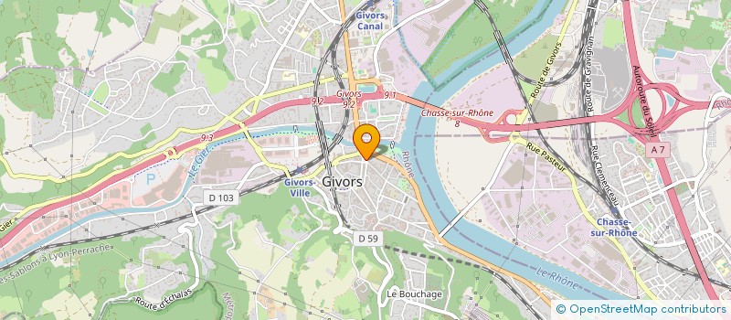 localisation de l'entreprise YB THE BARBER  GIVORS