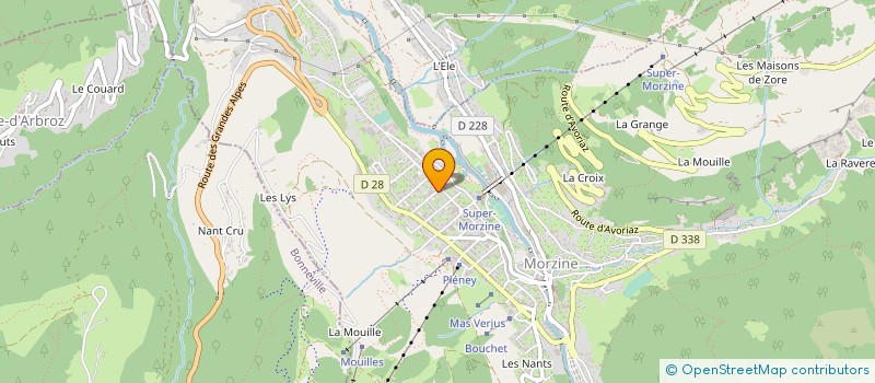 localisation de l'entreprise YB VIANDES à MORZINE
