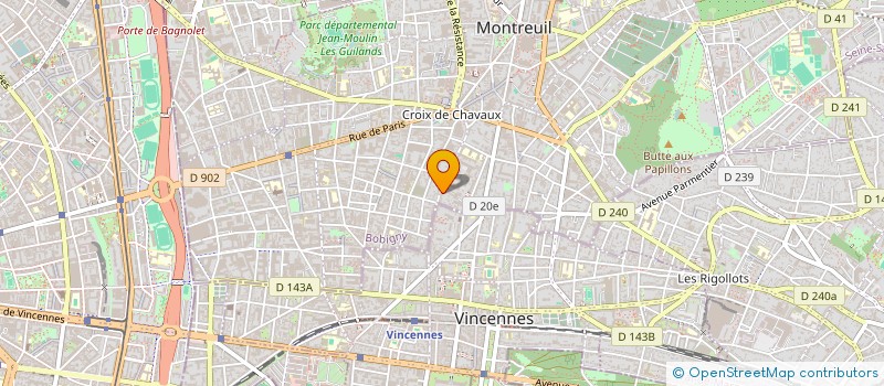 localisation de l'entreprise YBA-CE à MONTREUIL