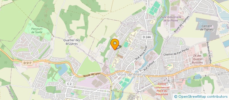 localisation de l'entreprise YBATI  PONT-DE-CHERUY