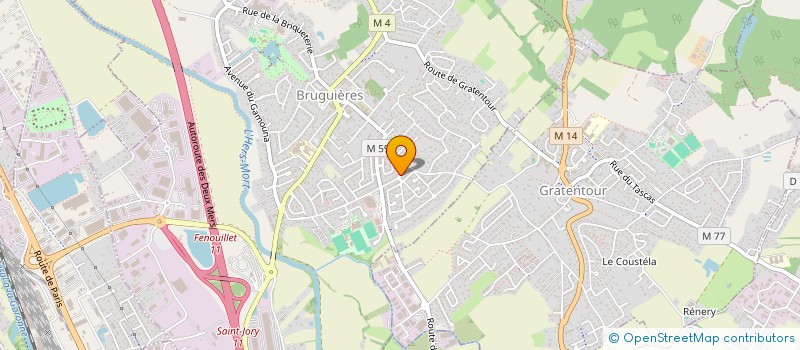 localisation de l'entreprise YBC COIFFURE BRUGUIERES  BRUGUIERES