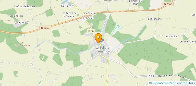 localisation de l'entreprise YBE à LA SELLE-EN-HERMOY