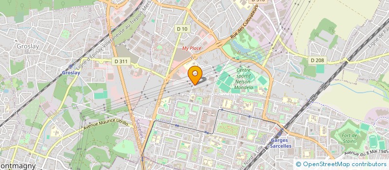 localisation de l'entreprise YBL à SARCELLES