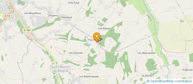 localisation de l'entreprise YBM HOLDING  RIBERAC