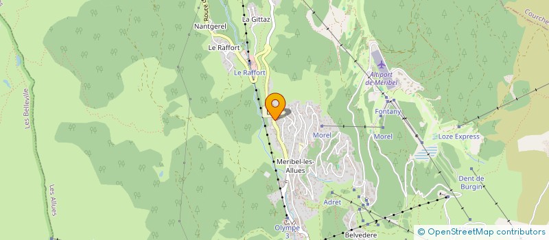 localisation de l'entreprise YBO  LES ALLUES