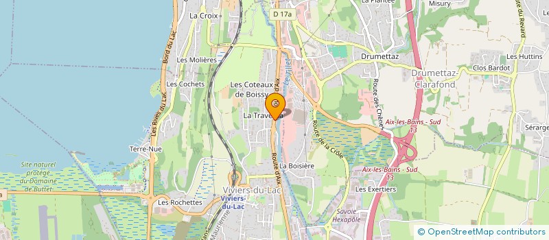 localisation de l'entreprise YBO ISOLATION à VIVIERS-DU-LAC