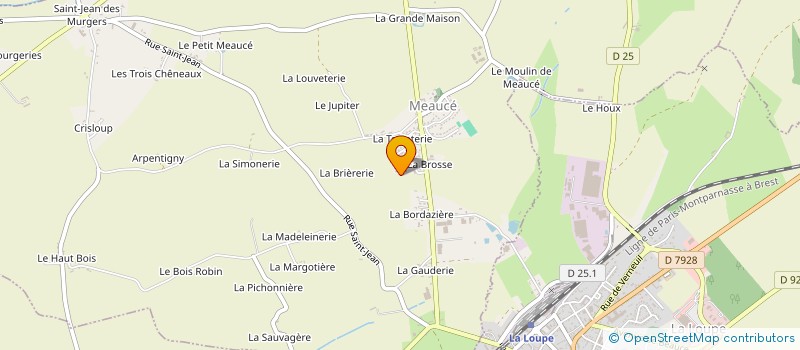 localisation de l'entreprise YBOS à MEAUCE