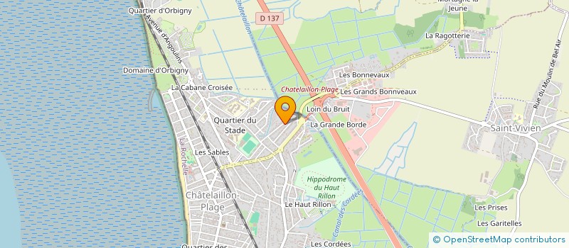 localisation de l'entreprise YBS à CHATELAILLON-PLAGE