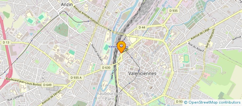 localisation de l'entreprise YBTL TRANSPORT  VALENCIENNES