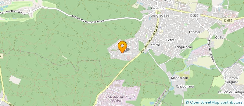 localisation de l'entreprise YBWB  SEIGNOSSE