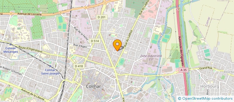 localisation de l'entreprise YBY  COLMAR