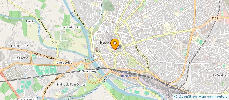 localisation de l'entreprise YC AVOCAT  BEZIERS