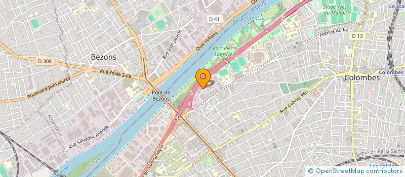 localisation de l'entreprise YC CAULAINCOURT à COLOMBES