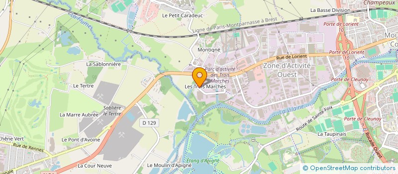 localisation de l'entreprise YC CHOCOLAT  RENNES