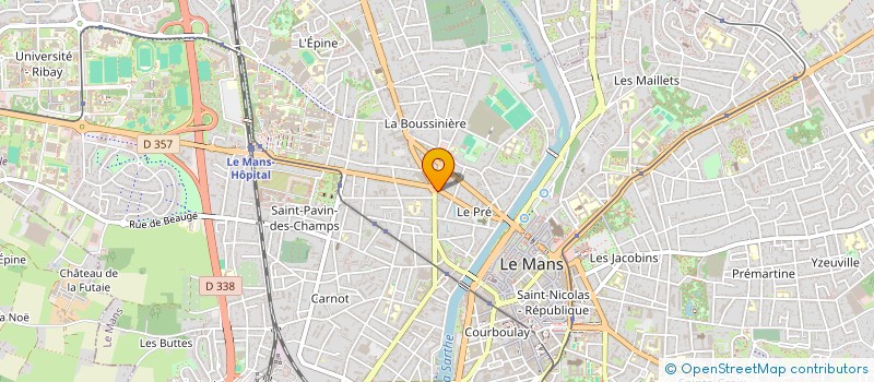 localisation de l'entreprise YC CONSULTING à LE MANS