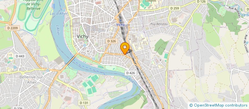 localisation de l'entreprise YC DESIGN à VICHY