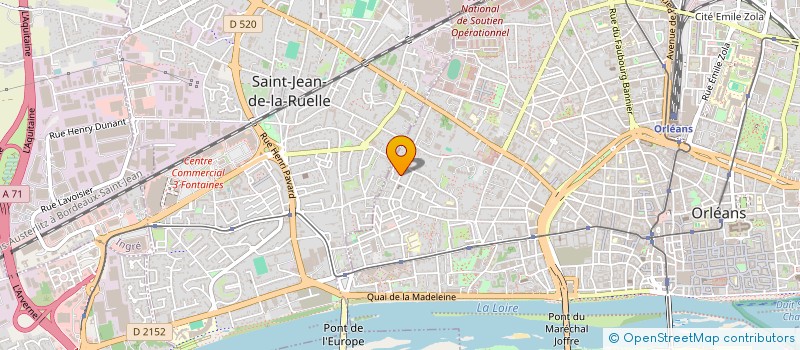 localisation de l'entreprise YC DISTRIBUTION à ORLEANS
