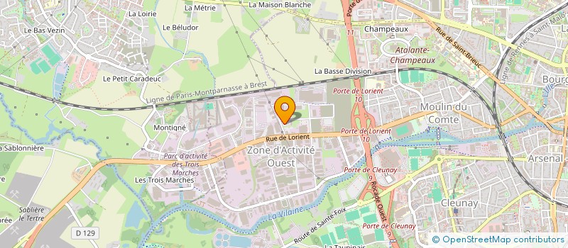 localisation de l'entreprise YC IMMO  RENNES