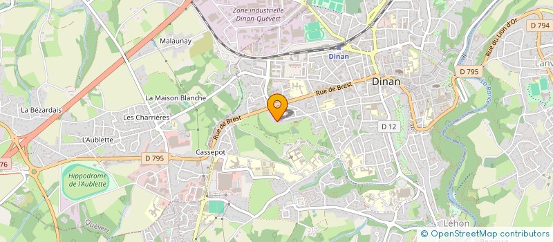 localisation de l'entreprise YC INVEST à DINAN