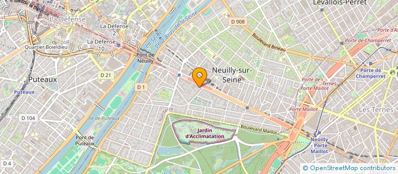 localisation de l'entreprise YC MEDIA à NEUILLY-SUR-SEINE