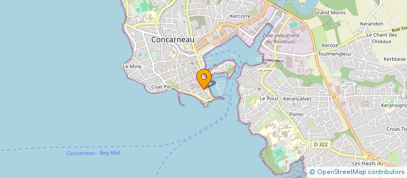 localisation de l'entreprise YC PACIFIC à CONCARNEAU