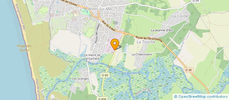 localisation de l'entreprise YC PISCINES ET BIEN ETRE à BREM-SUR-MER