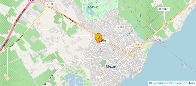 localisation de l'entreprise YC SERVICES à MEZE