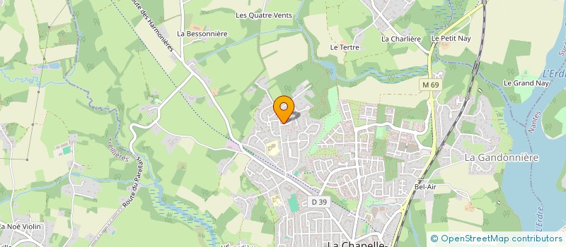 localisation de l'entreprise YC2M  LA CHAPELLE-SUR-ERDRE