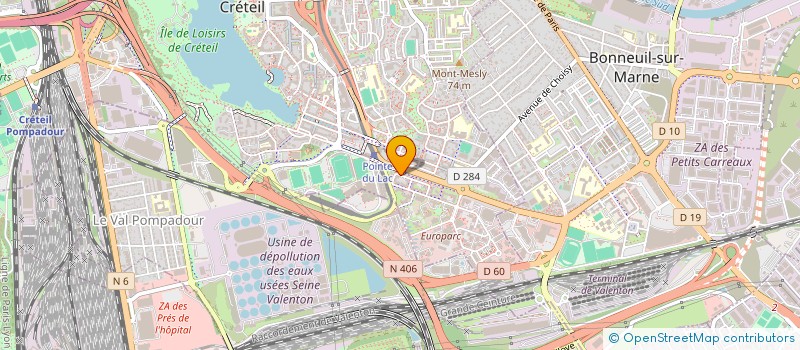 localisation de l'entreprise YCA CONSEILS à CRETEIL