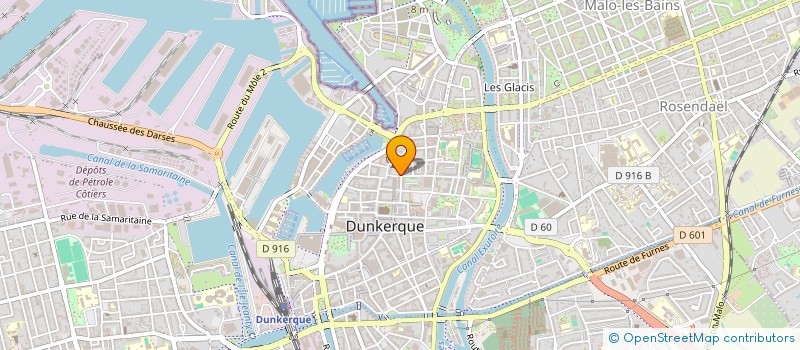 localisation de l'entreprise YCARE à DUNKERQUE