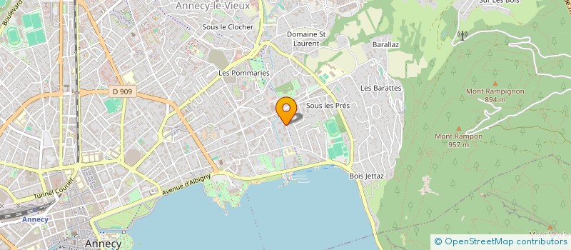 localisation de l'entreprise YCB à ANNECY