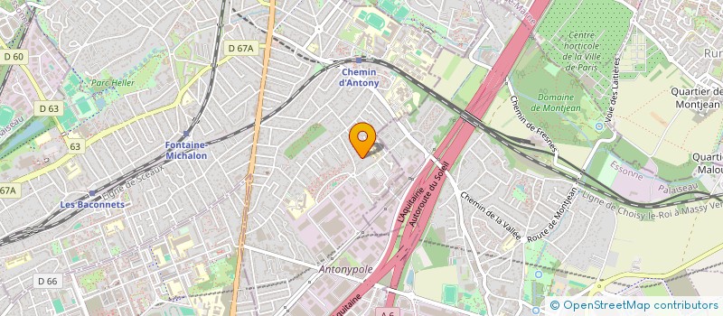 localisation de l'entreprise YCENET à ANTONY