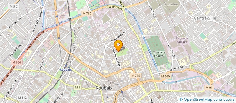 localisation de l'entreprise YCEO MANAGEMENT à ROUBAIX