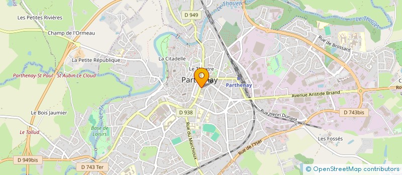 localisation de l'entreprise YCG FINANCES  PARTHENAY