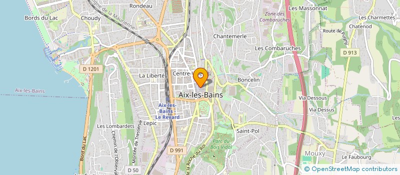 localisation de l'entreprise YCH TOURISME  AIX-LES-BAINS