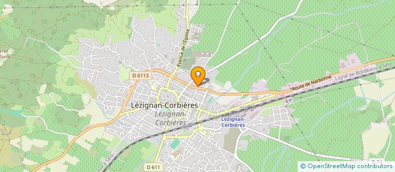 localisation de l'entreprise YCHTHUS à LEZIGNAN-CORBIERES