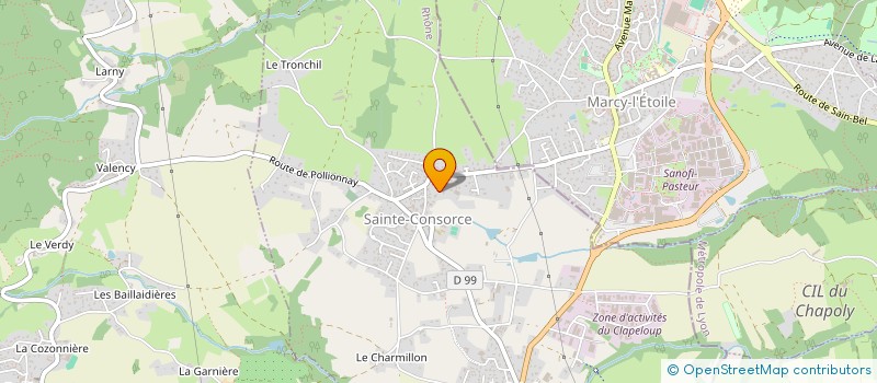 localisation de l'entreprise YCIL  SAINTE-CONSORCE