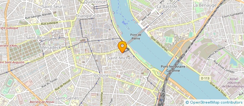 localisation de l'entreprise YCINFO à BORDEAUX