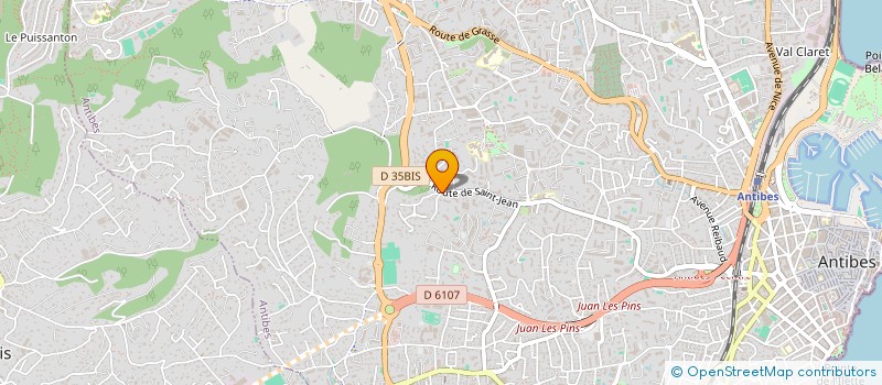 localisation de l'entreprise YCJT à ANTIBES