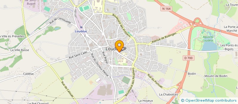 localisation de l'entreprise YCL EXPERTISE LOUDEAC à LOUDEAC