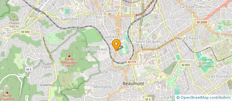 localisation de l'entreprise YCM EVI  CLERMONT-FERRAND