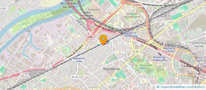 localisation de l'entreprise YCM IMMO  NANTERRE