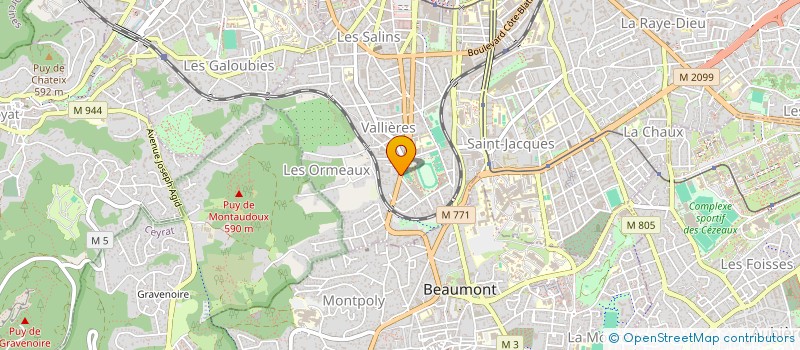 localisation de l'entreprise YCM INVEST IMMO  CLERMONT-FERRAND