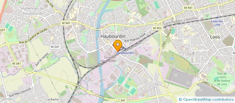 localisation de l'entreprise YCOM  HAUBOURDIN