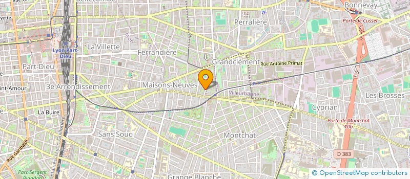 localisation de l'entreprise YCONE  VILLEURBANNE