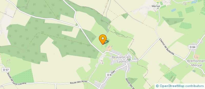 localisation de l'entreprise YCOS-PROJECT  BEAUVOIR-EN-LYONS