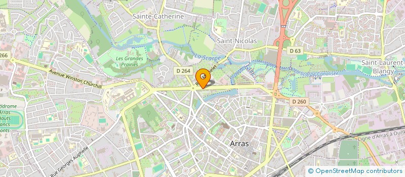 localisation de l'entreprise YCP GESTION NORD  ARRAS