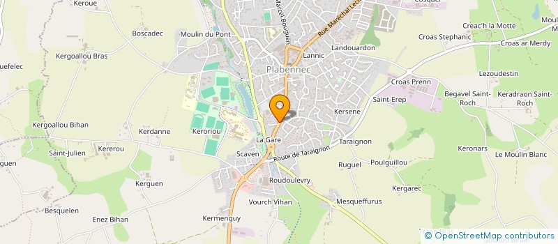 localisation de l'entreprise YCP IMMO  PLABENNEC